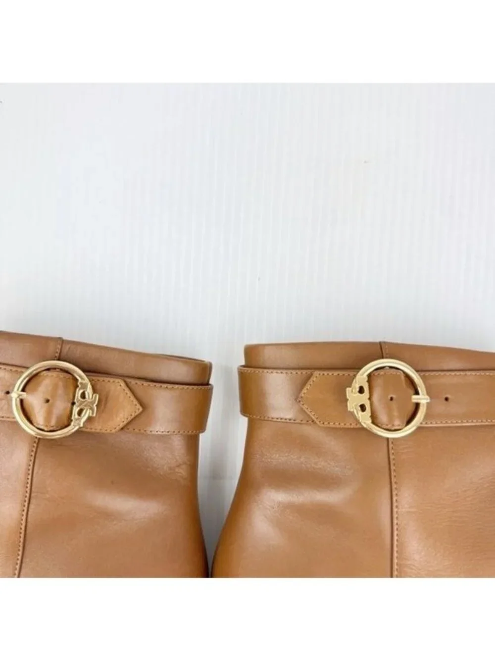 Tory Burch Sofia 60mm ankle heeled  Booties Festival brown Size 11